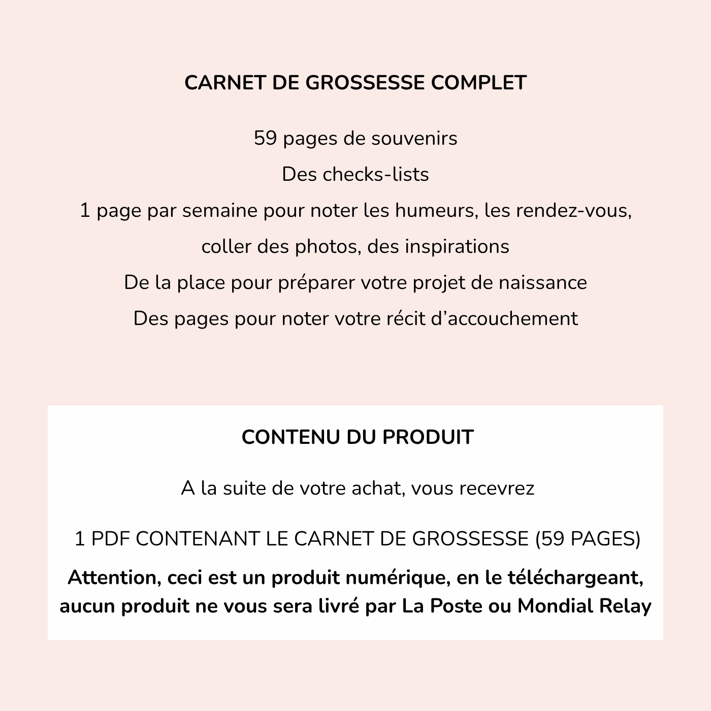 Ma grossesse magique🌟 Carnet imprimable pour une grossesse sereine et épanouie Ma boutique