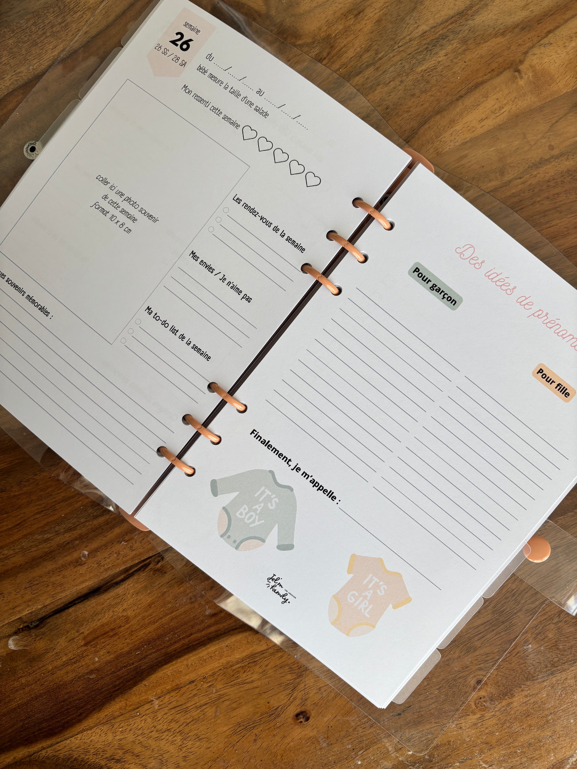 Carnet de suivi de grossesse 🤰🏼 9 mois à t’attendre 🌟 Ma boutique