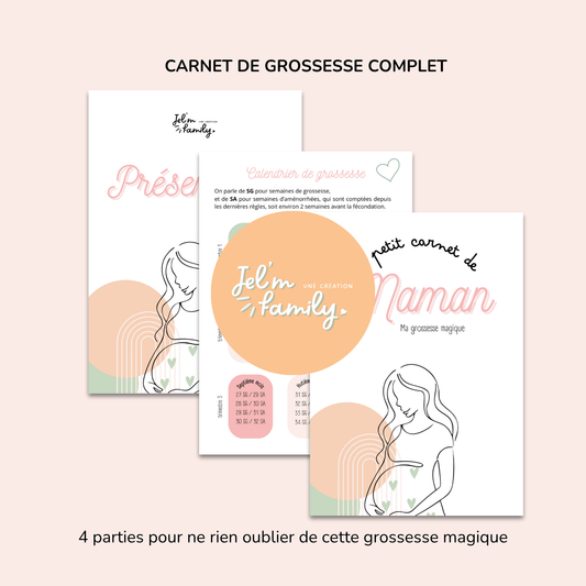 Ma grossesse magique🌟 Carnet imprimable pour une grossesse sereine et épanouie Ma boutique