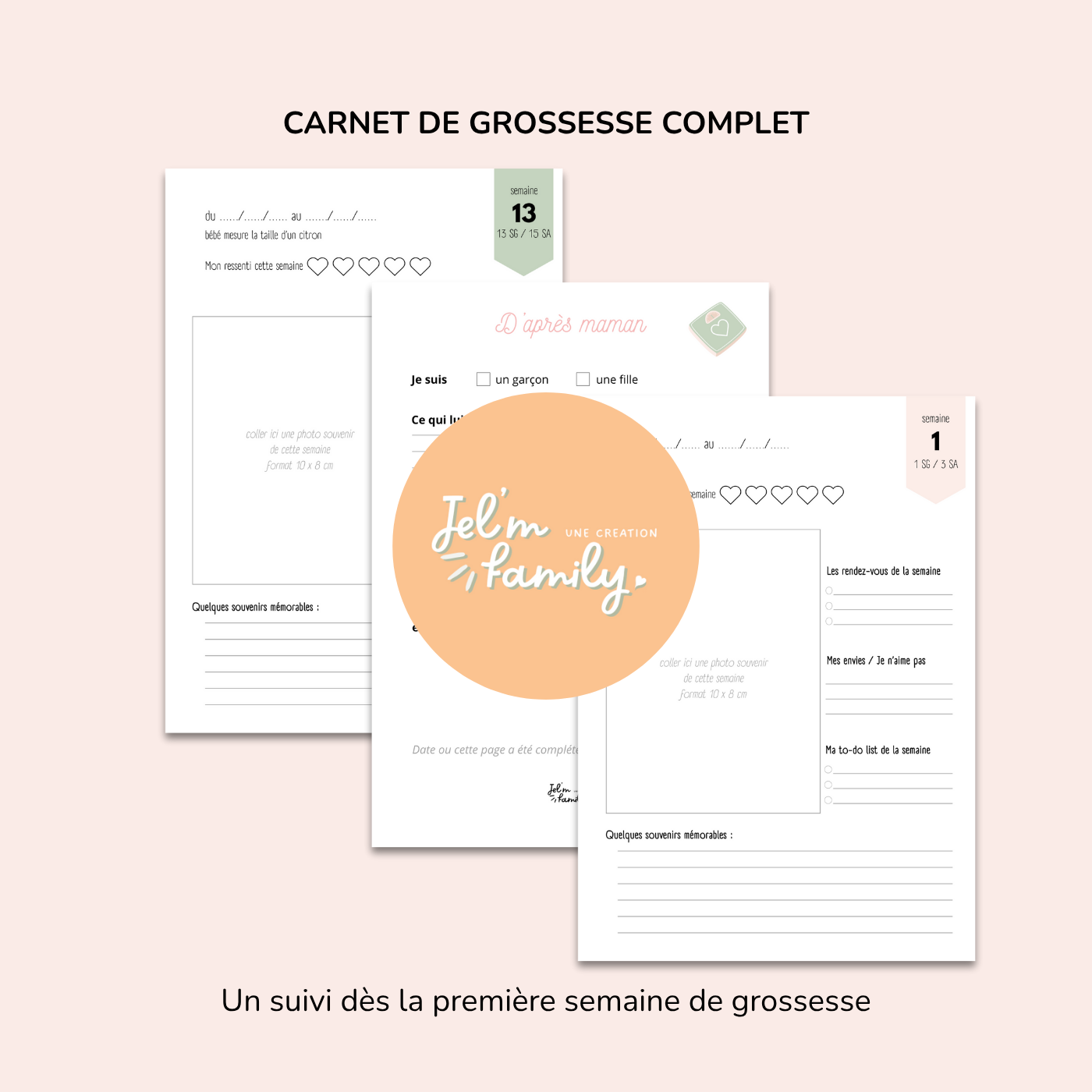 Ma grossesse magique🌟 Carnet imprimable pour une grossesse sereine et épanouie Ma boutique