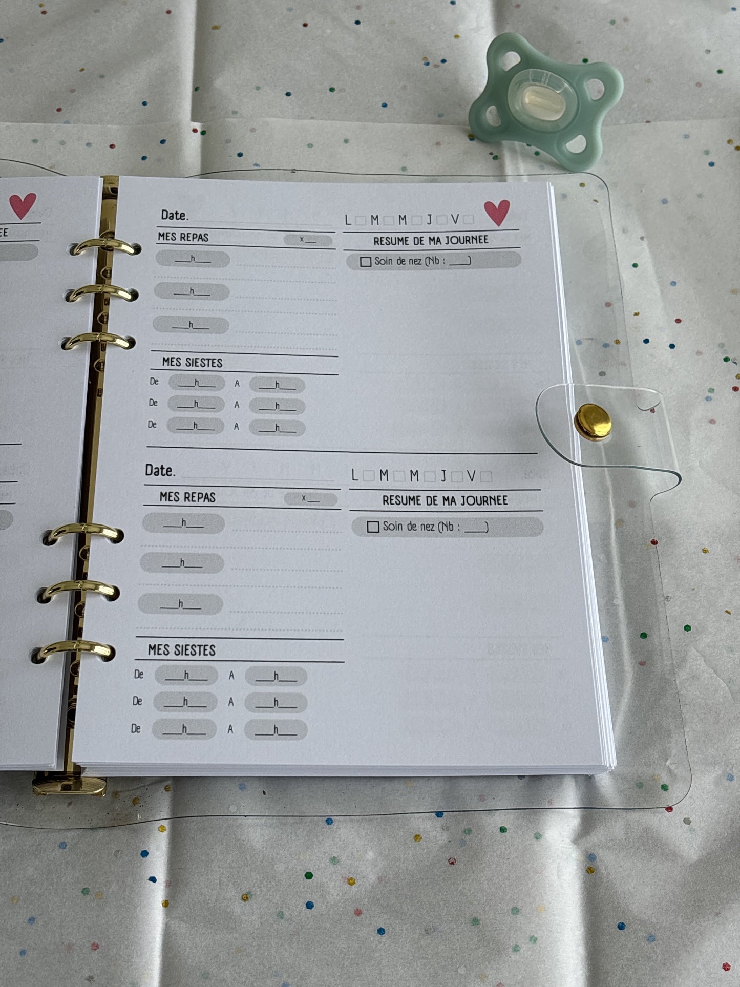 Carnet de liaison nounou 🧸 Ma boutique