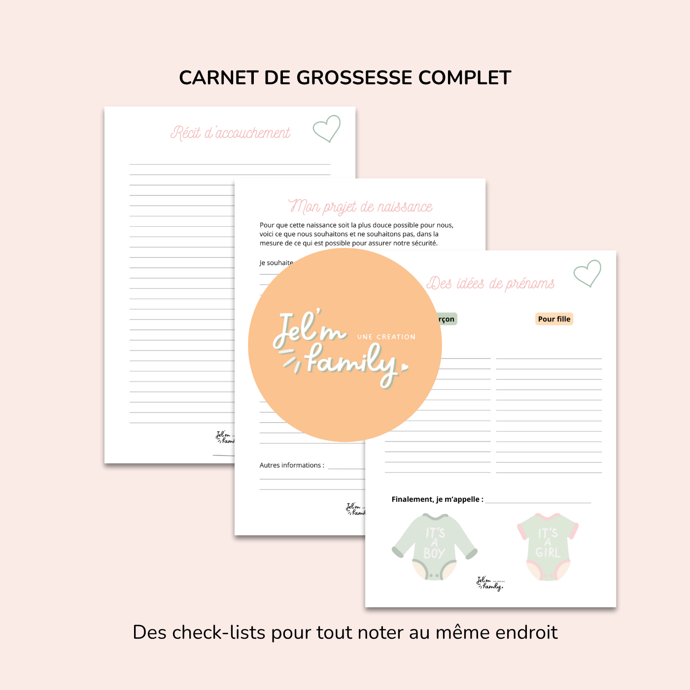 Ma grossesse magique🌟 Carnet imprimable pour une grossesse sereine et épanouie Ma boutique