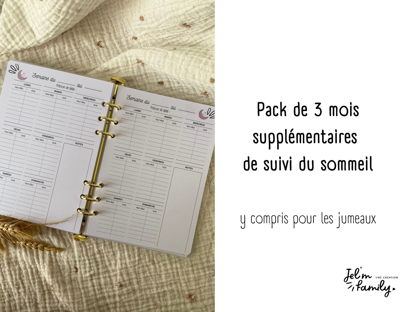 Recharges 🗒️ Le Petit Carnet de nos Bébés 🐣🐣 Ma boutique